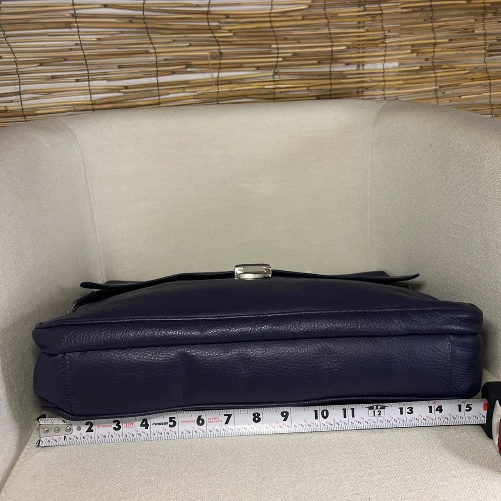Gino Rossi Elegant Navy Leather Men's Bag